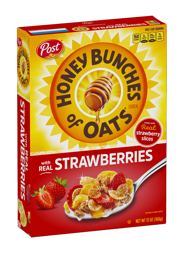 Honey Bunches of Oats® with Real strawberry.