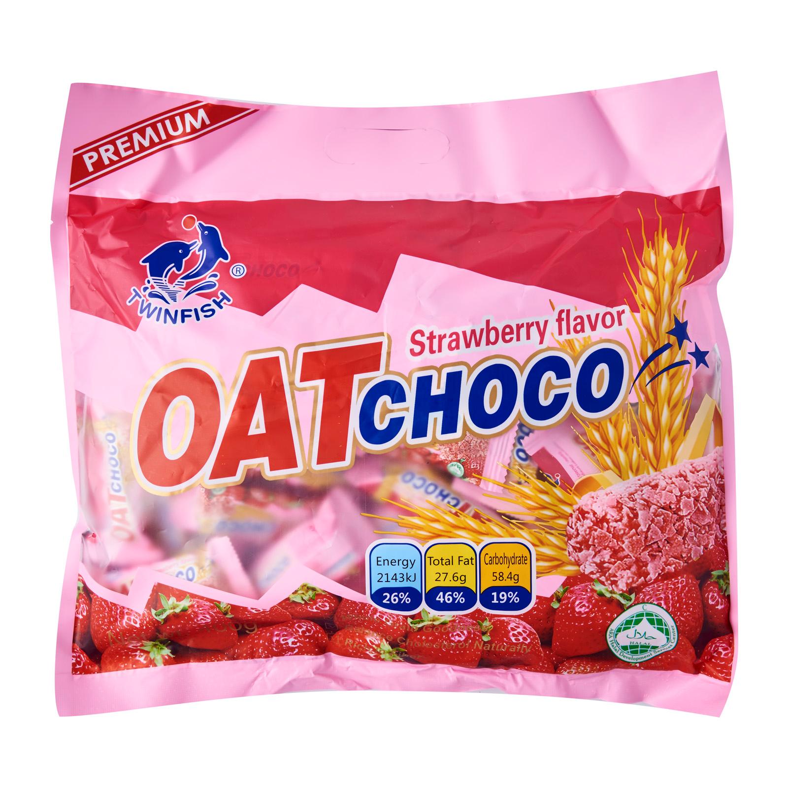 TWINFISH Oat Choco  Strawberry flavour .