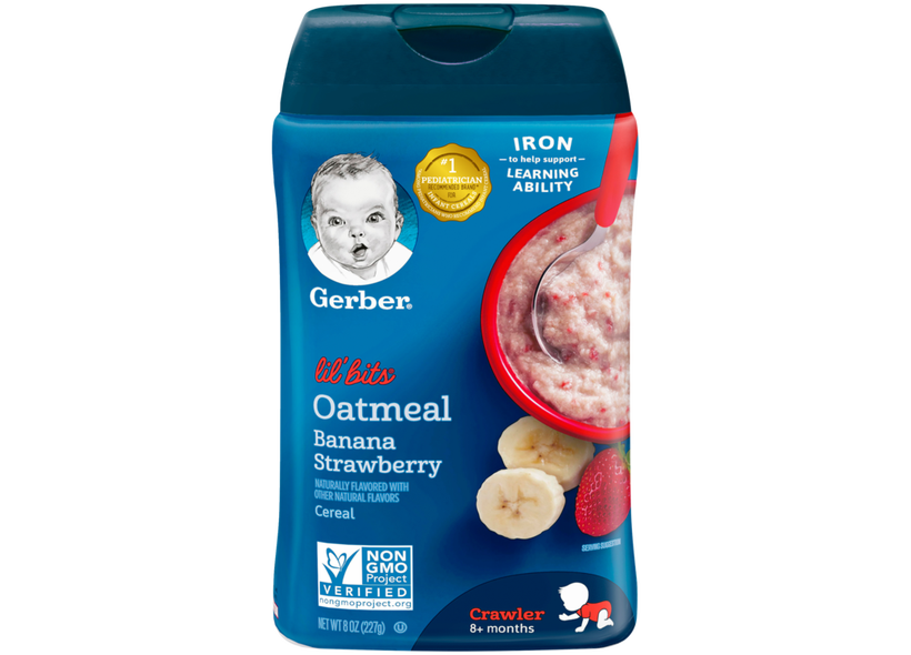 Gerber Lil'bits Oatmeal Banana Strawberry