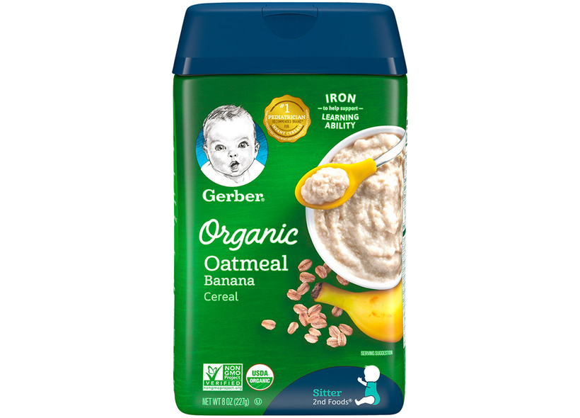 Gerber Organic Oatmeal Banana Cereal