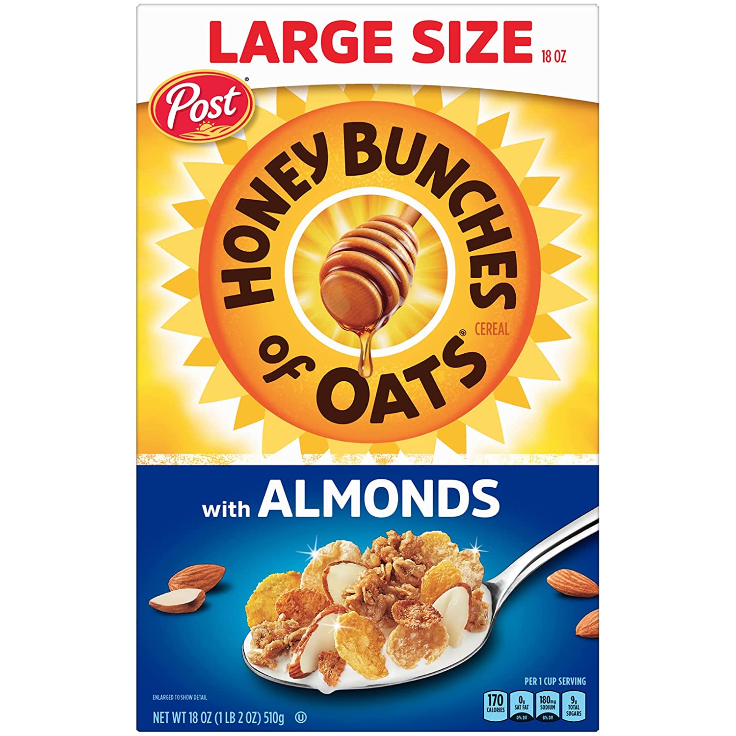 Honey Bunches Of Oats Cereal Made With Almonds