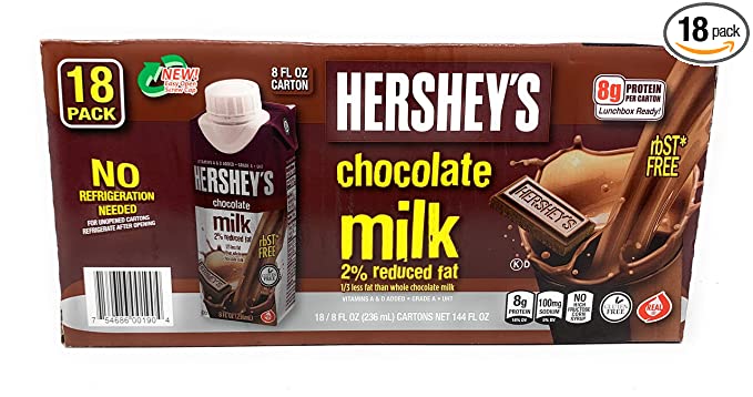 Hershey's Chocolate Milk 2% Reduced Fat .