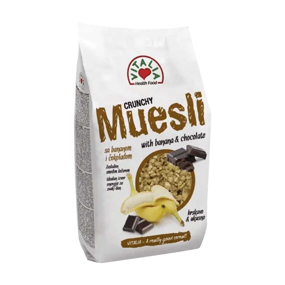 Vitalia Crunchy Muesli With Banana & Chocolate