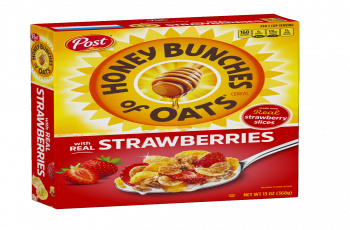 Honey Bunches of Oats® with Real strawberry.