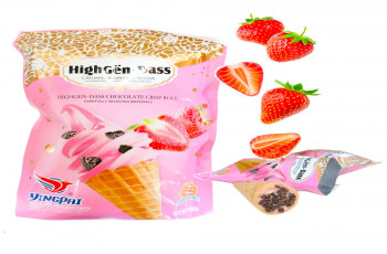 Highgen Dass strawberry Crispy Creamy Roll .