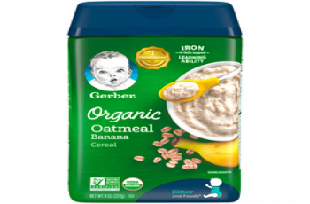 Gerber Organic Oatmeal Banana Cereal