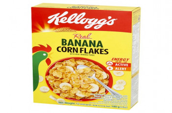 Kellogg's Banana Corn Flakes cereal .
