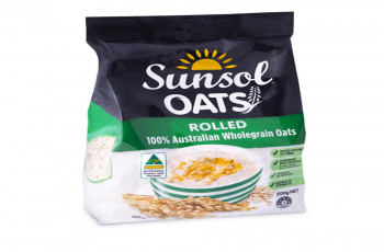Sunsol 100% Wholegrain Rolled Oats .