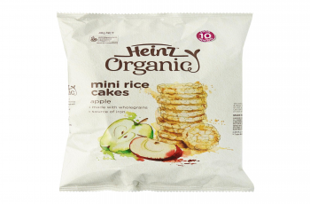 Heinz Organic Mini Rice Cakes Apple .