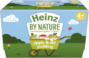 Heinze Apple & oat pudding .