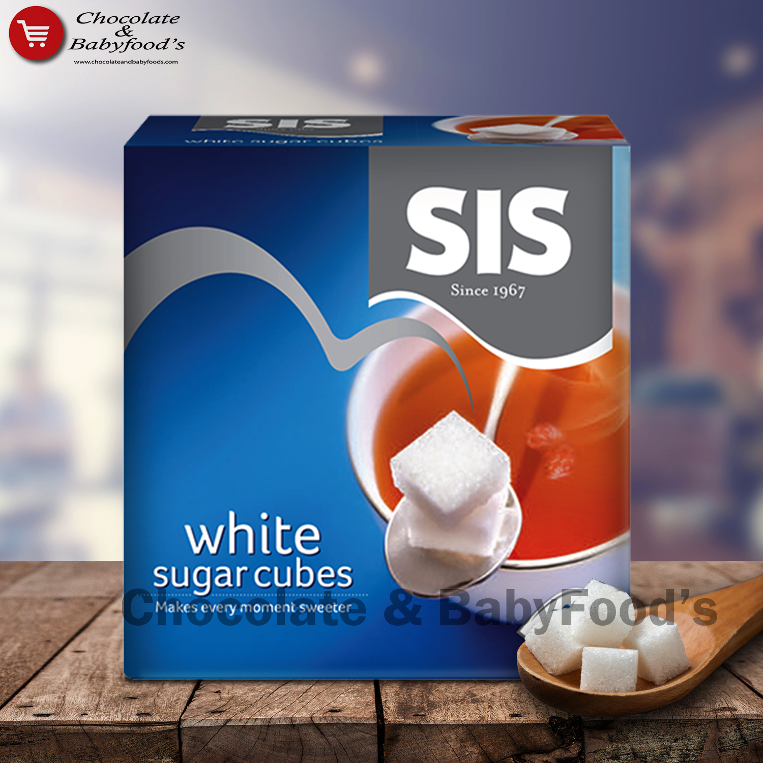 Sis White Sugar Cubes 20g