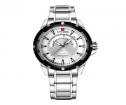 NF9121 - Silver Stainless Steel Analog Watch for Men