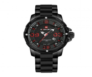 NF9078 - Black Stainless Steel Analog Watch for Men