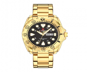 NF9105 - Golden Stainless Steel Analog Watch for Men