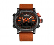 NF9094 - Brown Leather Wrist Watch for Men