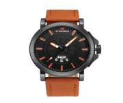 NF9125 - Brown Leather Analog Watch for Men