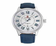 NF9126 - Blue Leather Analog Watch for Men