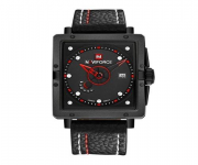 NF9065 - Black PU Leather Wrist Watch for Men