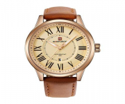 NF9126 - Brown Leather Analog Watch for Men