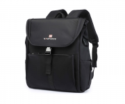 NAVIFORCE NFB6802 Black Waterproof Mens Backpack with Separate Laptop Compartment Sport Business Bag - Black