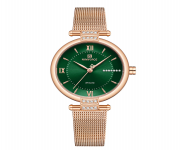 NAVIFORCE NF5019 RoseGold Stainless Steel Analog Watch For Women - Green & RoseGold