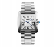 SKMEI 1284 Silver Stainless Steel Analog Watch For Men - White & Silver