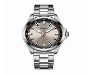 CURREN 8320 Silver Stainless Steel Analog Watch For Men - Grey & Silver