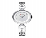 CURREN 9052 Silver Stainless Steel Analog Watch For Women - White & Silver