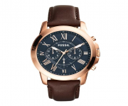 FS5068 - Brown Leather Chronograph Watch for Men
