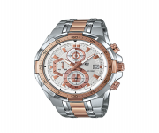 Silver & RoseGold Two-tone Stainless Steel Chronograph Watch for Men