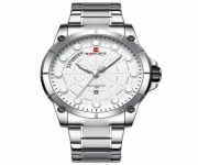 NAVIFORCE NF9152 Silver Stainless Steel Analog Watch for Men - Silver