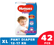 Huggies Dry Pant Diaper (XL) Extra Large-42 Pcs (12-17 KG) - Malaysian