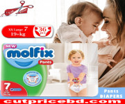 Molfix pant size 7 36 pc's pack | Molfix Baby Diaper | Bangladesh Online Shop