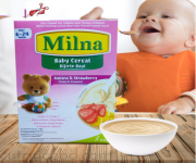 Milna Baby Cereal Banana & Strawberry 6-24months 120gm