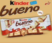 Kinder Bueno White with Milk & Hazelnut 39gm