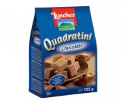 Loacker Quadratini Chocolate 125g | Loacker Quadratini Chocolate Bite Size Wafer Cookies
