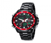 NF9030 - Black Stainless Steel Wrist Watch for Men