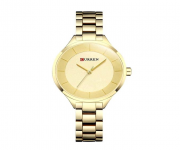 9015 - Stainless Steel Analog Watches for Women - Golden