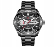 NAVIFORCE NF9157 - Stainless Steel Analog Watch for Men - Black