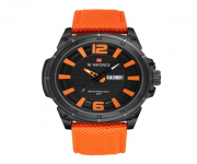 NF9066 - Orange Nylon Wrist Watch for Men