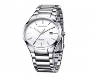 8106 - Stainless Steel Analog Watches for Men - Silver