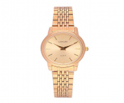 Stainless Steel Analog Watch for Women - Golden