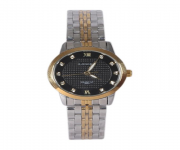 Silver and Golden Stainless Steel Analog Watch for Women