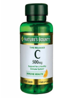 Nature’s Bounty Vitamin C 500 mg Capsules Time Released 100 Capsules