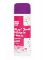 Tesco Kids Chewable Multivitamins Plus Minerals X 90