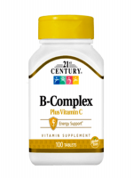 21st Century B-Complex Plus Vitamin C 100 Tablets