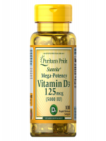 Puritan’s Pride Vitamin D3 125mcg 5000IU 100 Softgels