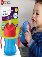 Philips Avent Bendy Straw Cup 9m+: Innovative 200ml Blue Cup