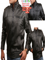 Gents Full Artificial Leather Jacket -  Vip1 Black | Stylish Jackets For Men