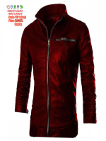 Gents Full Artificial Leather Jacket - Vip1 Red